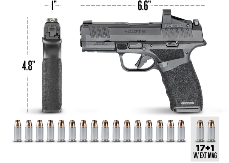 Pistolet Springfield HELLCAT PRO OSP TB 9mm noir, image 2 sur 9