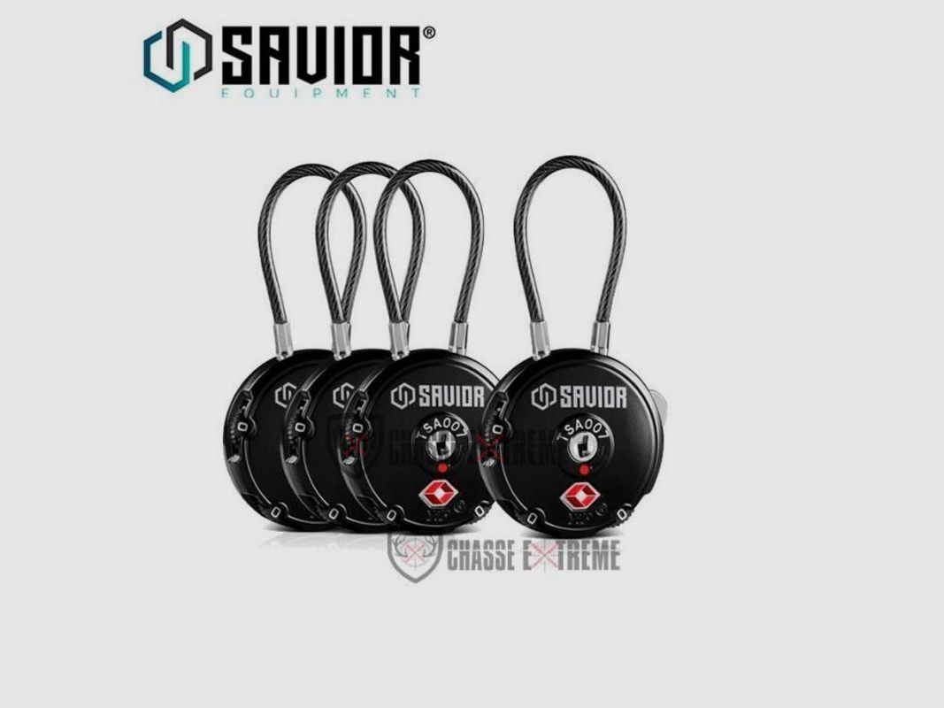 Cable Lock (TSA) SAVIOR Black