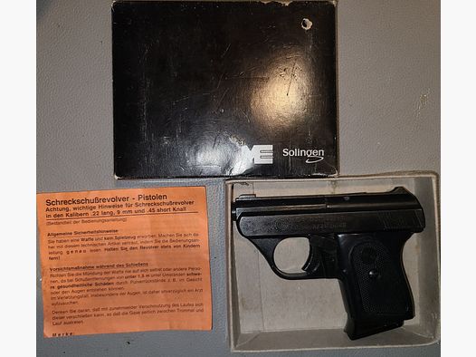 ME 8 DETEKTIVE  / ohne Zubehör / mit OVP / cal. 8mm / PTB 100/2  / SCHRECKSCHUSS GAS PISTOLE SILVESTER SELBSTVERTEIDIGUNG SAMMLUNG / GEBRAUCHT
