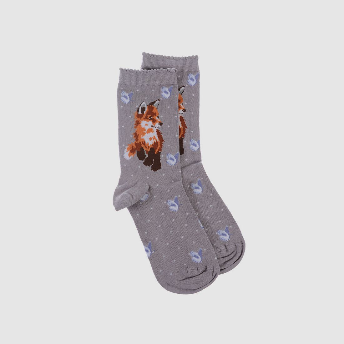 Wrendale Socken "Born to be Wild" mit Fuchs