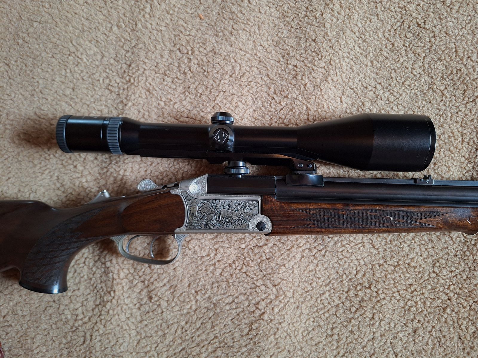 Double canon superposé, modèle BD880, fusil 20/76, carabine .22 Hornet, carabine .30R Blaser avec Zeiss Diavari-ZM 3-12 x 56 T*