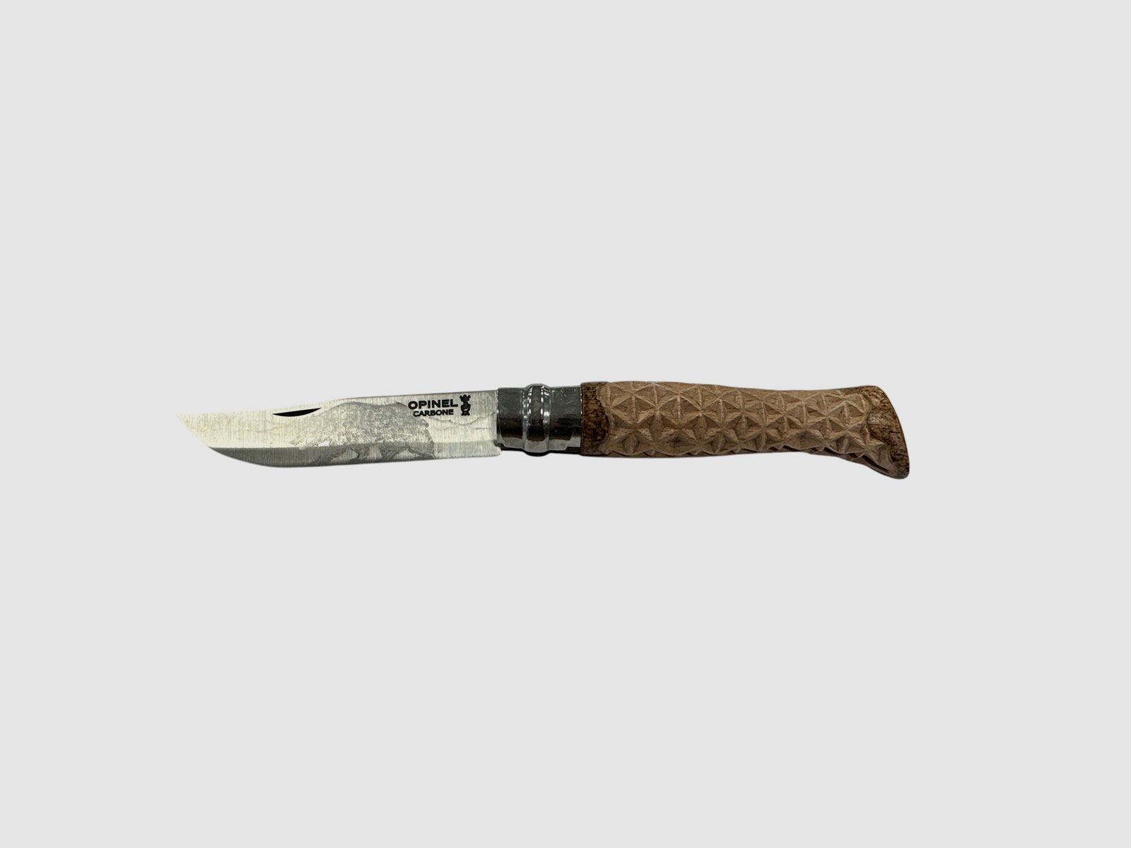 MESSER – OPINEL – N.9 CARBON HANDGEFERTIGT | DREIECKSMUSTER | BÄRENKLINGE, Bild 1 von 4