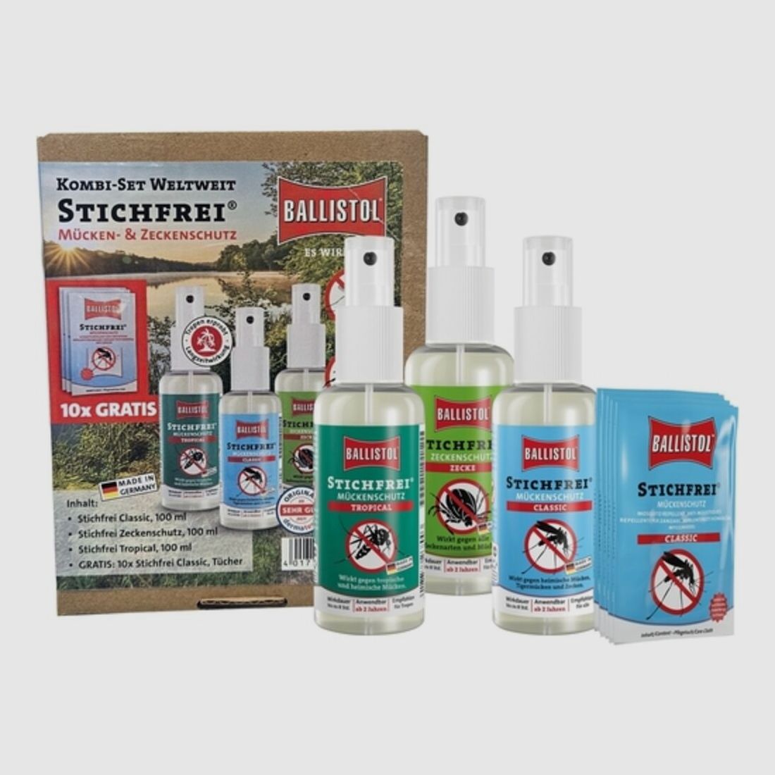Set BALLISTOL Stichfrei repellente per zanzare e zecche, immagine 2 di 4