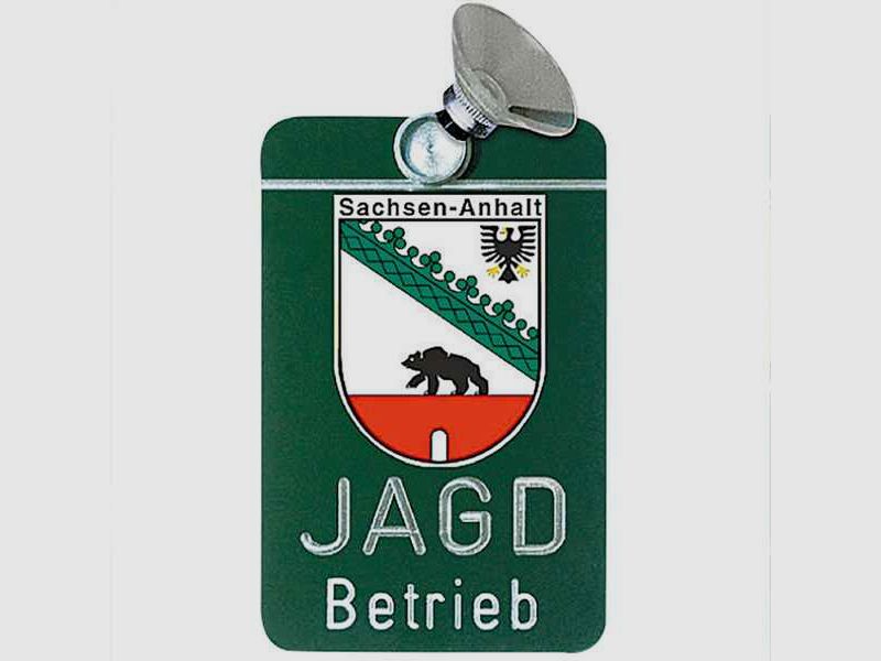 Autoschild Alu, Sachsen-Anhalt