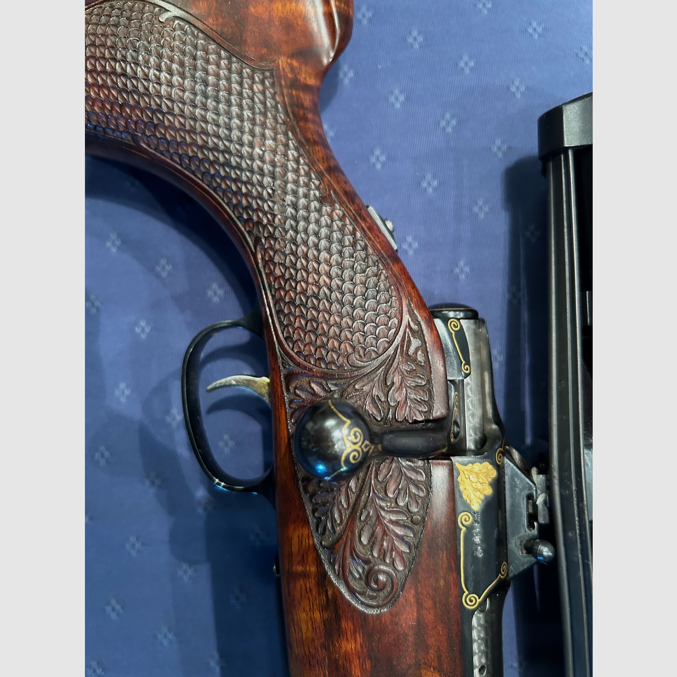 Fucile Stutzen Sauer 90 con inserti in oro