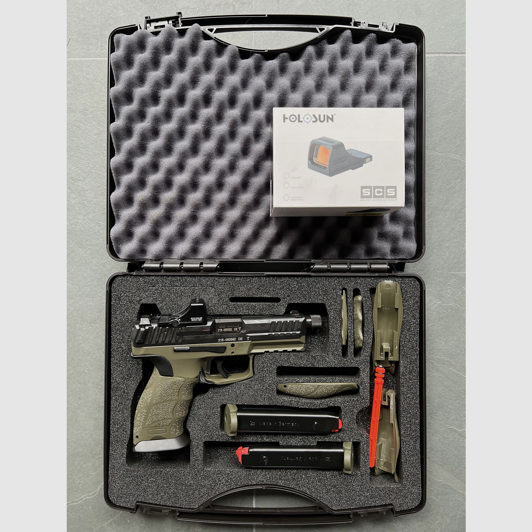 Heckler&Koch SFP9 SF SD OR Natogrün (Set mit SCS-VP9-GR)