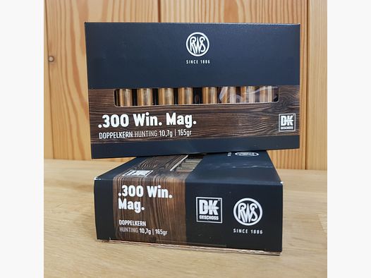 RWS MUNITION KAL. 300 WIN MAG DK 165 GR.