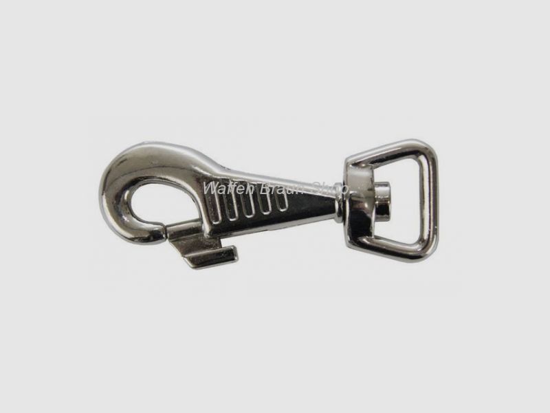 Bolzenhaken, vernickelt, Länge 8,5 cm