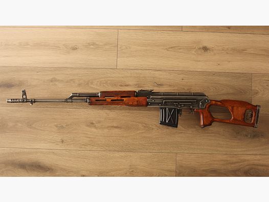 Dekowaffe rumänisches Scharfschützengewehr Cugir PSL 7,62x54mmR mit Zielfernrohr LPS 4x6°TIP2