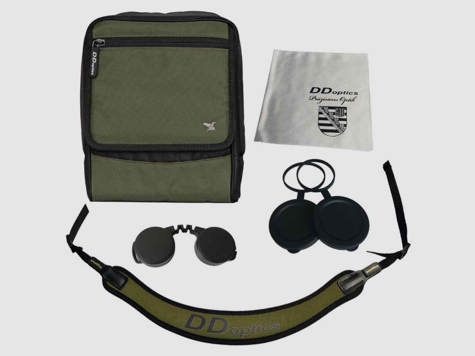 DDoptics 440120013 Fernglas Nighteagle Ergo 15x56 Gen 3.1 Grün mit Zubehör