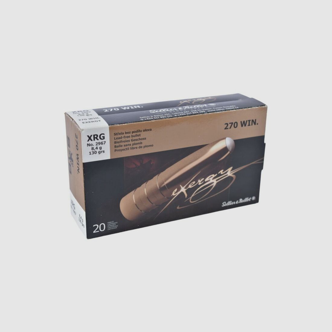 Sellier & Bellot 130grs XRG 20STK .270Win