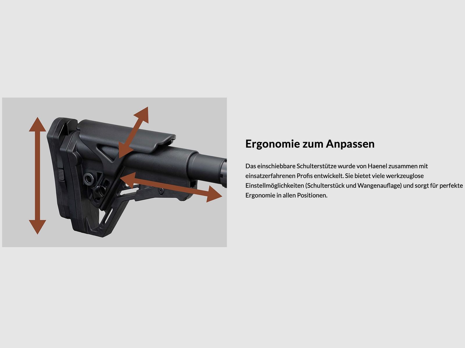 Haenel herhalingsgeweer LR/ONE .308 Win. 60 cm loop M15x1 schroefdraad