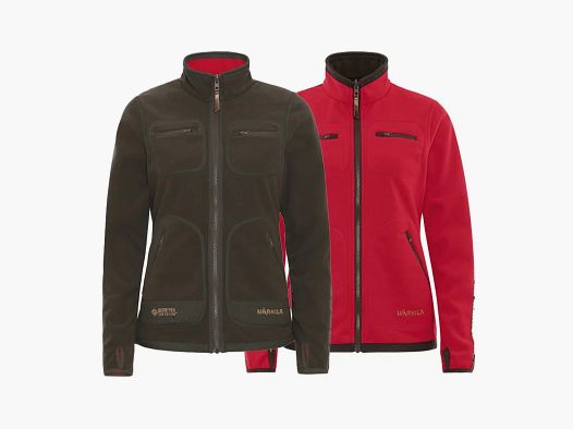 BLUZA MYŚLIWSKA DAMSKA DWUSTRONNA HARKILA KAMKO FLEECE WOMEN BROWN / RED