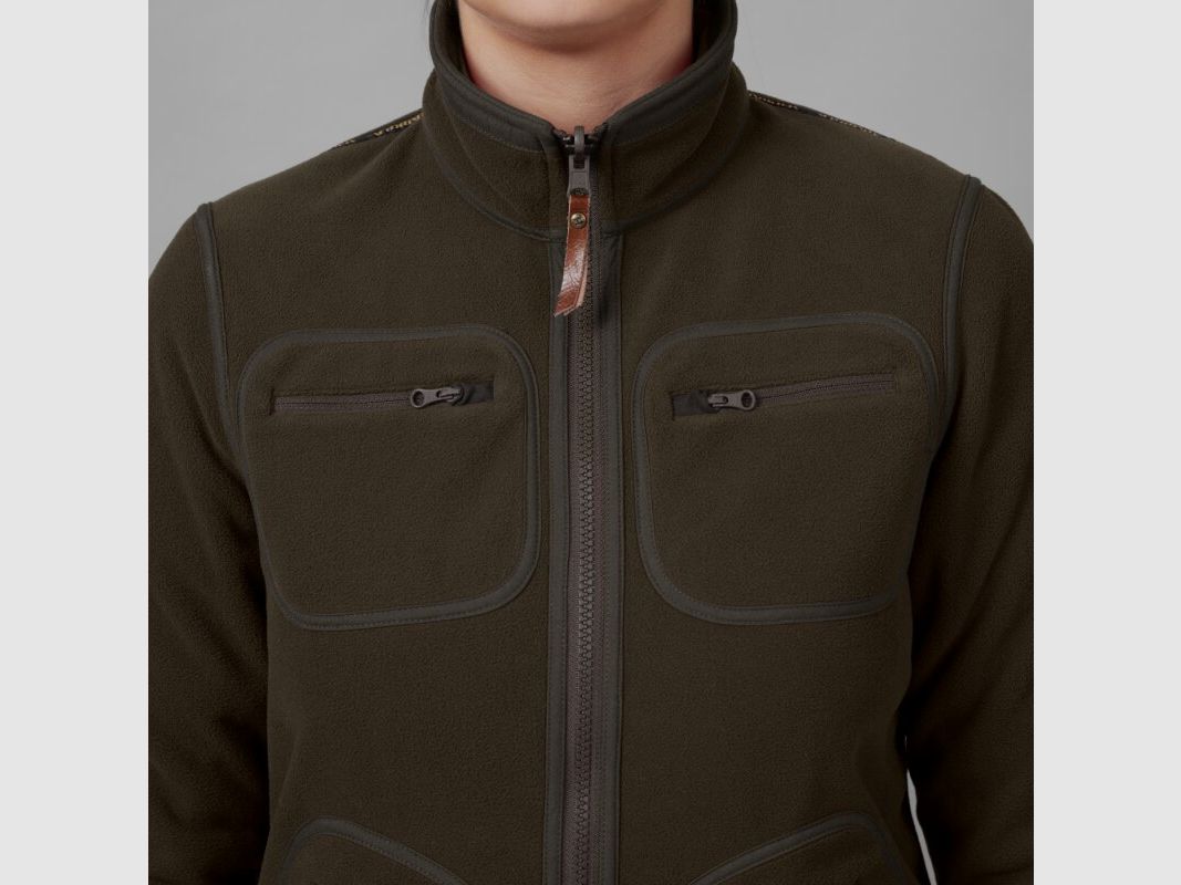 Chaqueta de forro polar Härkila Kamko para mujeres marrón / rojo