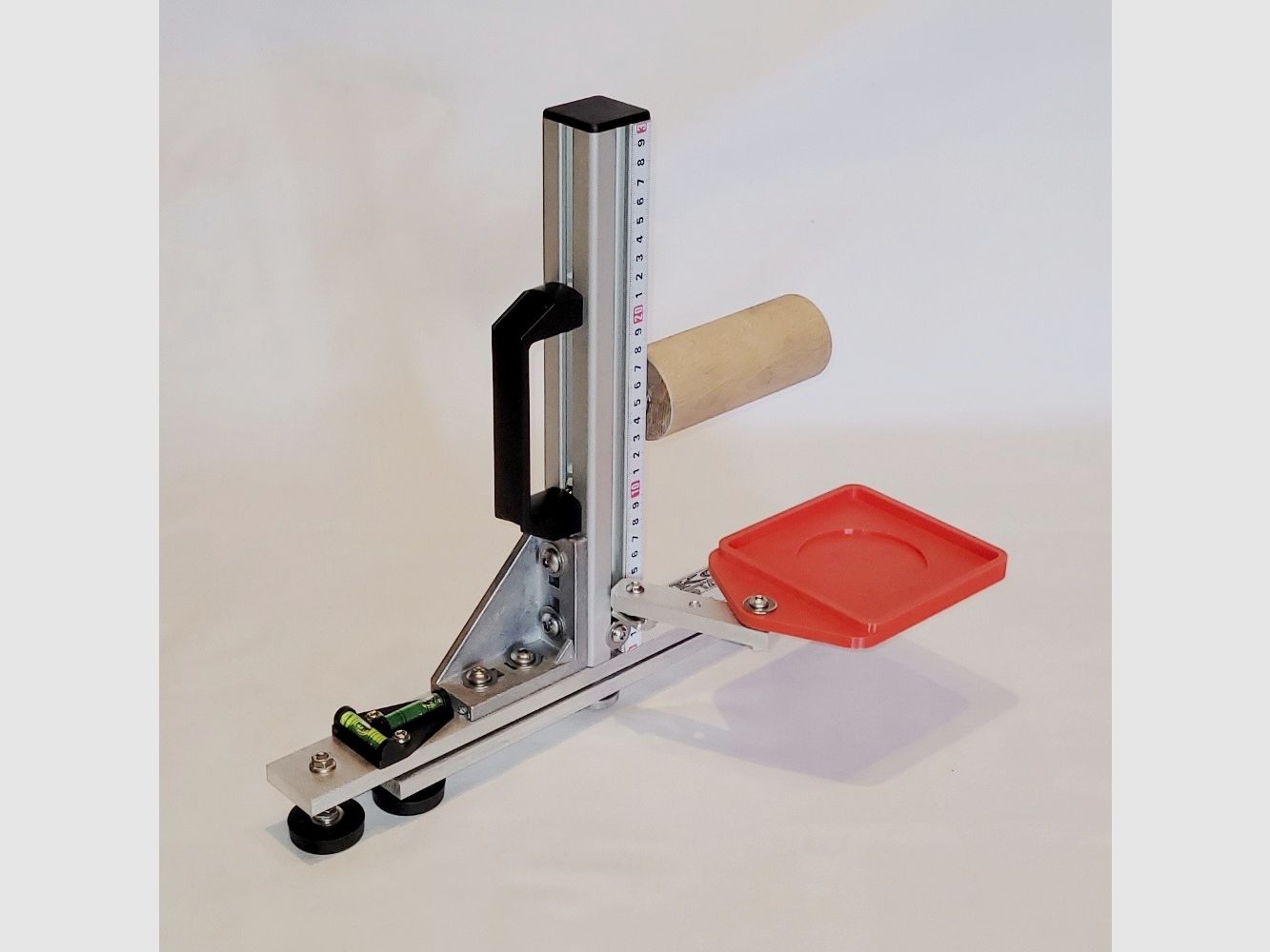 KGF Auflagestativ - Auflageständer Alu X-300-Ultimate klappbar mit Buchenholz-Auflage, Waage, Griff, Maßband + Munitionshalter