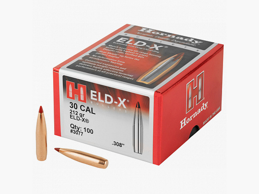 Hornady ELD-X Match 212gr .308 Geschosse 100St.