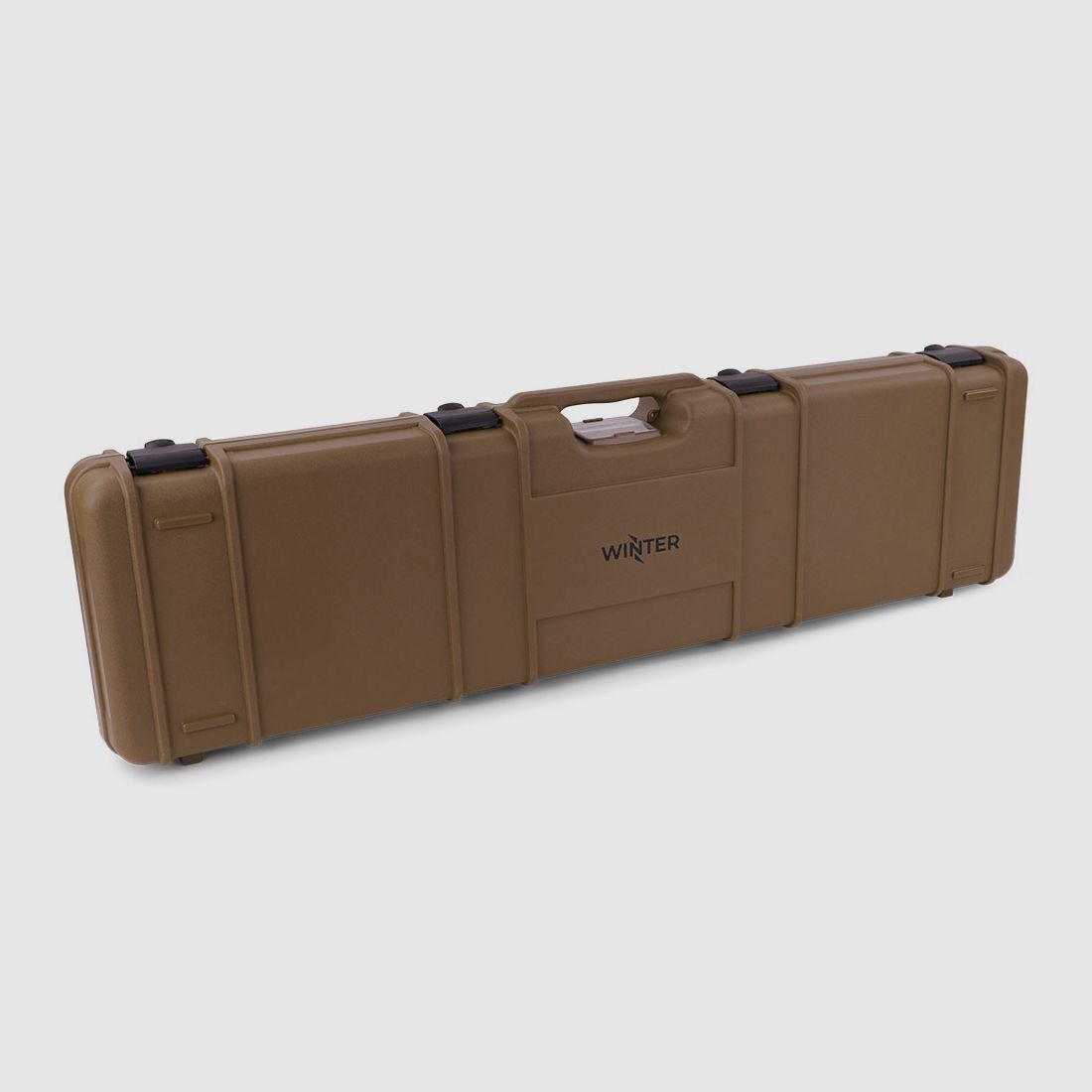 Winter Gewehrkoffer W11 117 cm für 1 Langwaffe – PP Kunststoff, 4 Push-Pull Verschlüsse, Noppen (Coyote)
