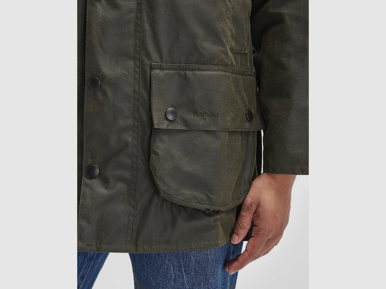 Chaqueta de cera Barbour Beaufort archivo oliva