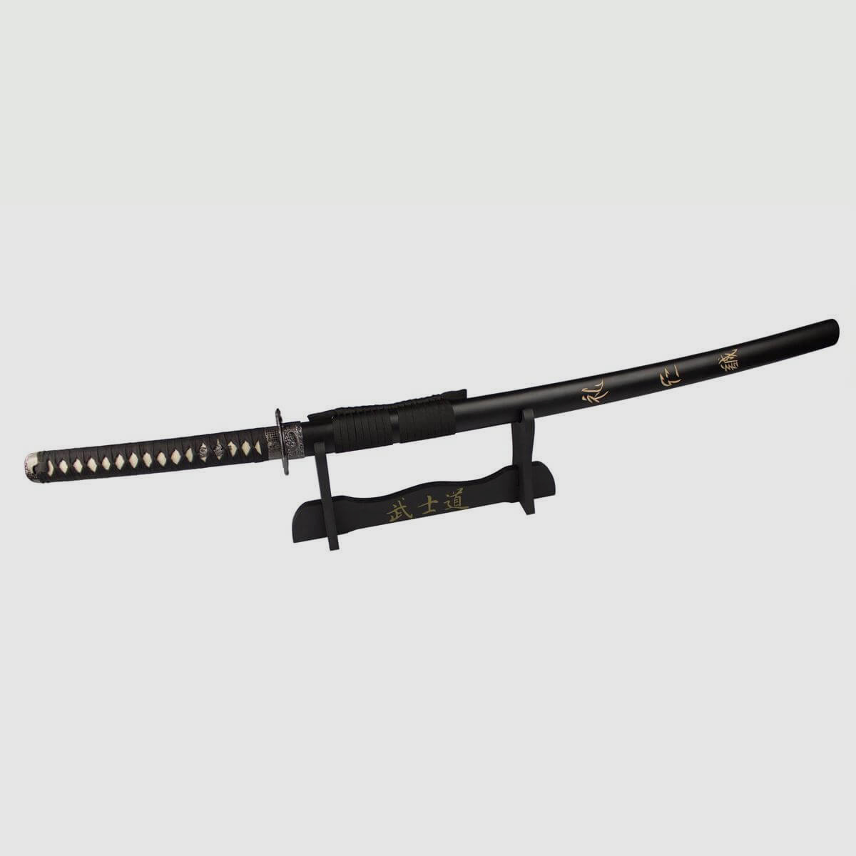 Katana Ostatni Samuraj metal tępy z podstawą na miecz