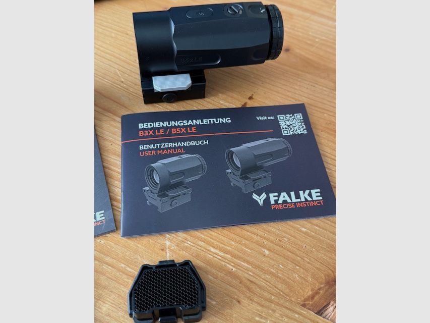 +++toptoptop Falke Set: LE QL Gen 2 Reflexvizier & B5X Vergroter (5-voudig) – Topstaat+++