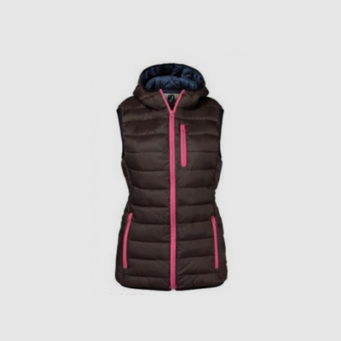Padded Vest Ladies Percussion Brown