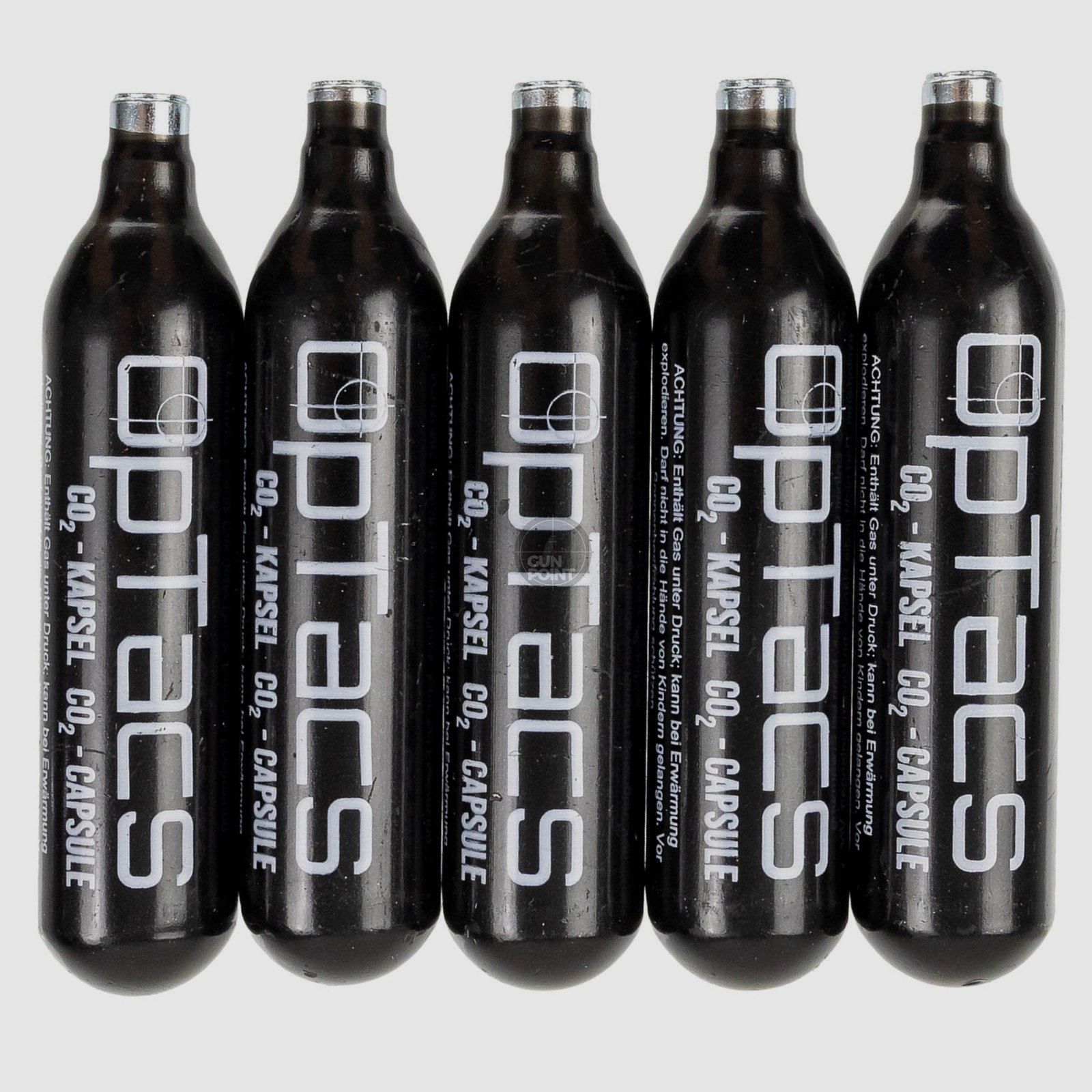 OpTacs CO Capsule - Confezione da 5 - Cartuccia per Airsoft e Armi ad Aria