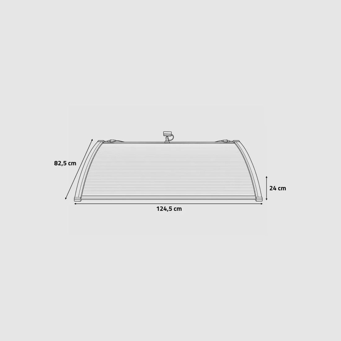 Solar Awning LED 124 cm - Autonomous Outdoor Lighting, image 5 of 5