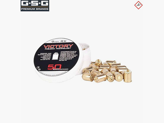 VICTORY naboje hukowe 9mm R. 50 sztuk