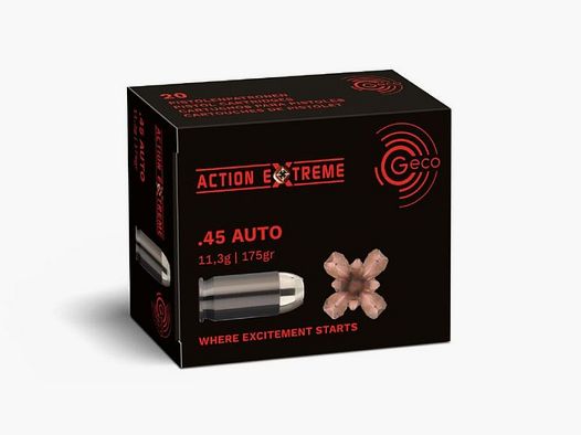 GECO .45 Auto Action Extreme 11,3g/175gr - 20 cartouches
