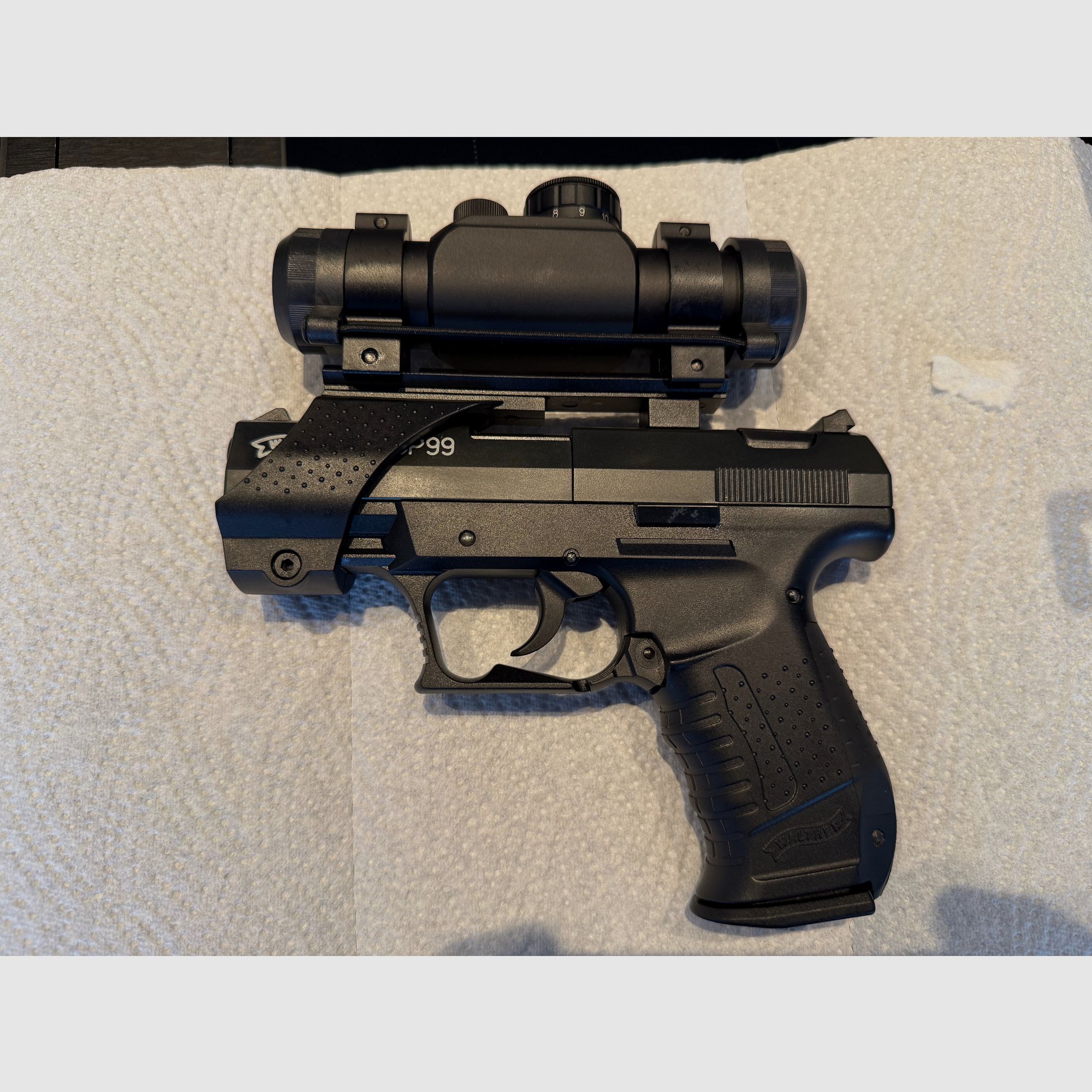 Walther CP99 luchtpistool 4,5mm met Top Point