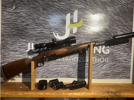 Steyr Mannlicher M; Swarovski 2,5-10-56; Aimpoint; Hausken; Dentler