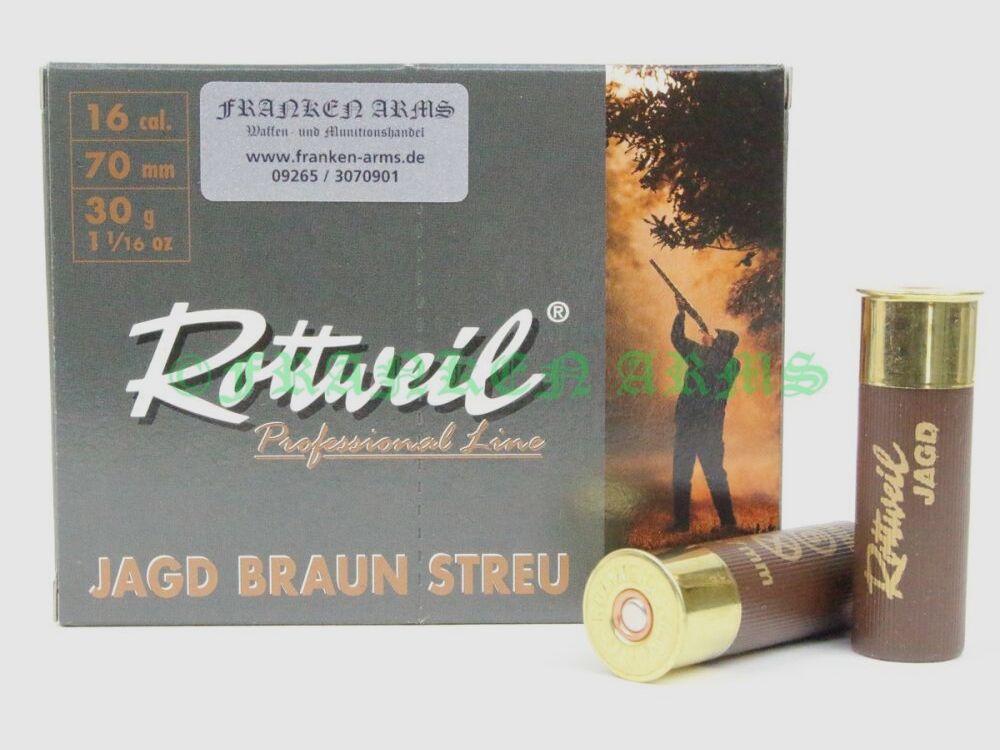 Rottweil Jagd Braun Streu 16/70 2,7mm 10Stück Staffelpreise