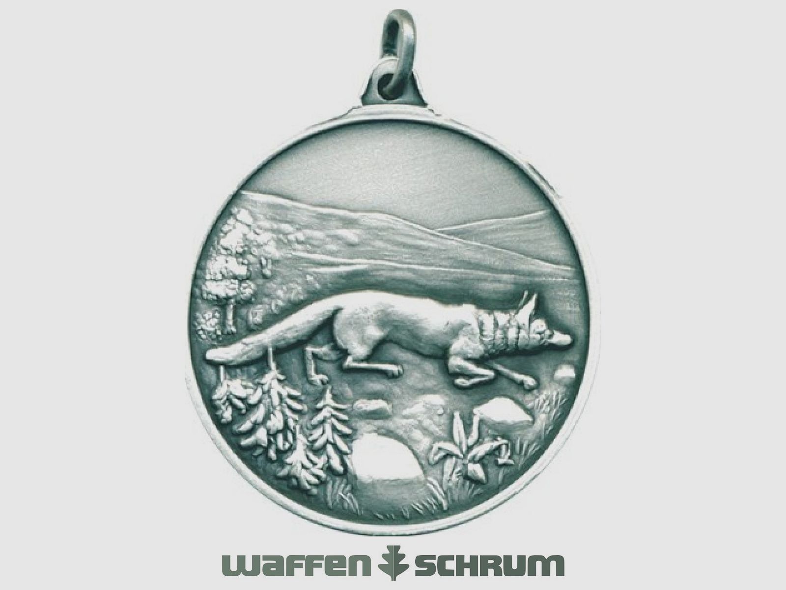 Médaille de chasse Steinhauer&Lück Renard 40mm argentée