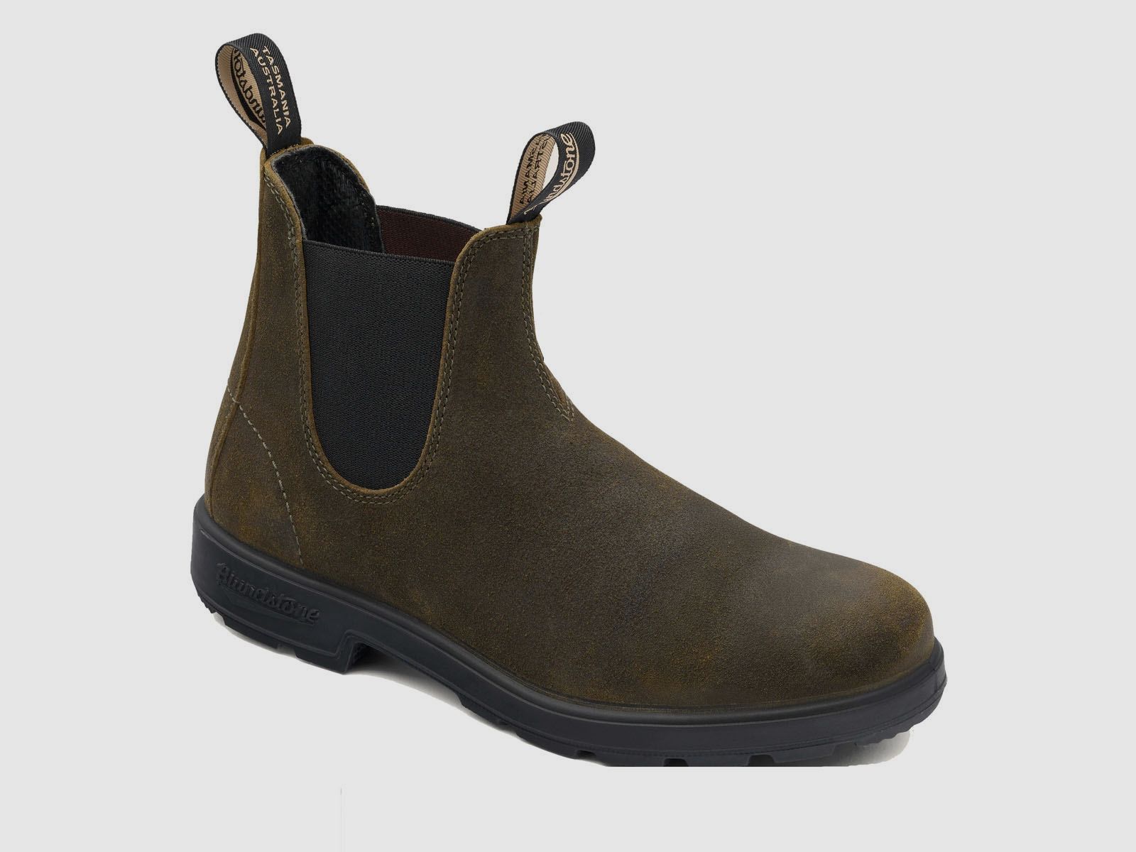 Blundstone Stiefelette 1615 Dark Olive, Rub Suede