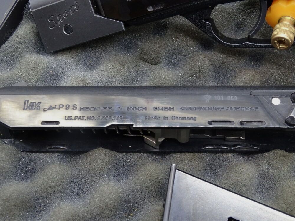 Heckler & Koch HK Mod P9S + P9S Sport Wechselsystem Kaliber 9mm Luger P9S Sport