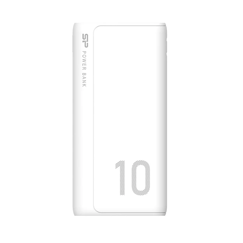 Power bank Silicon Power GP15 10000 mAh 2x USB-A, 1x Micro-USB + 1x USB-C, white, image 2 of 6