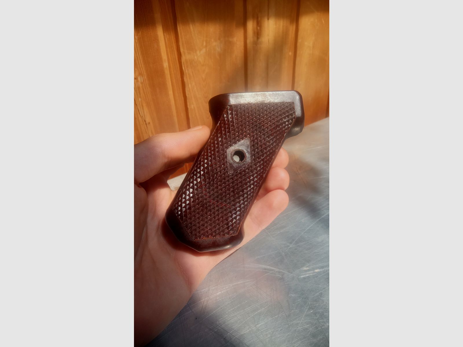 Original AK47 Tipo 1 impugnatura in bakelite con guance di impugnatura corrispondenti