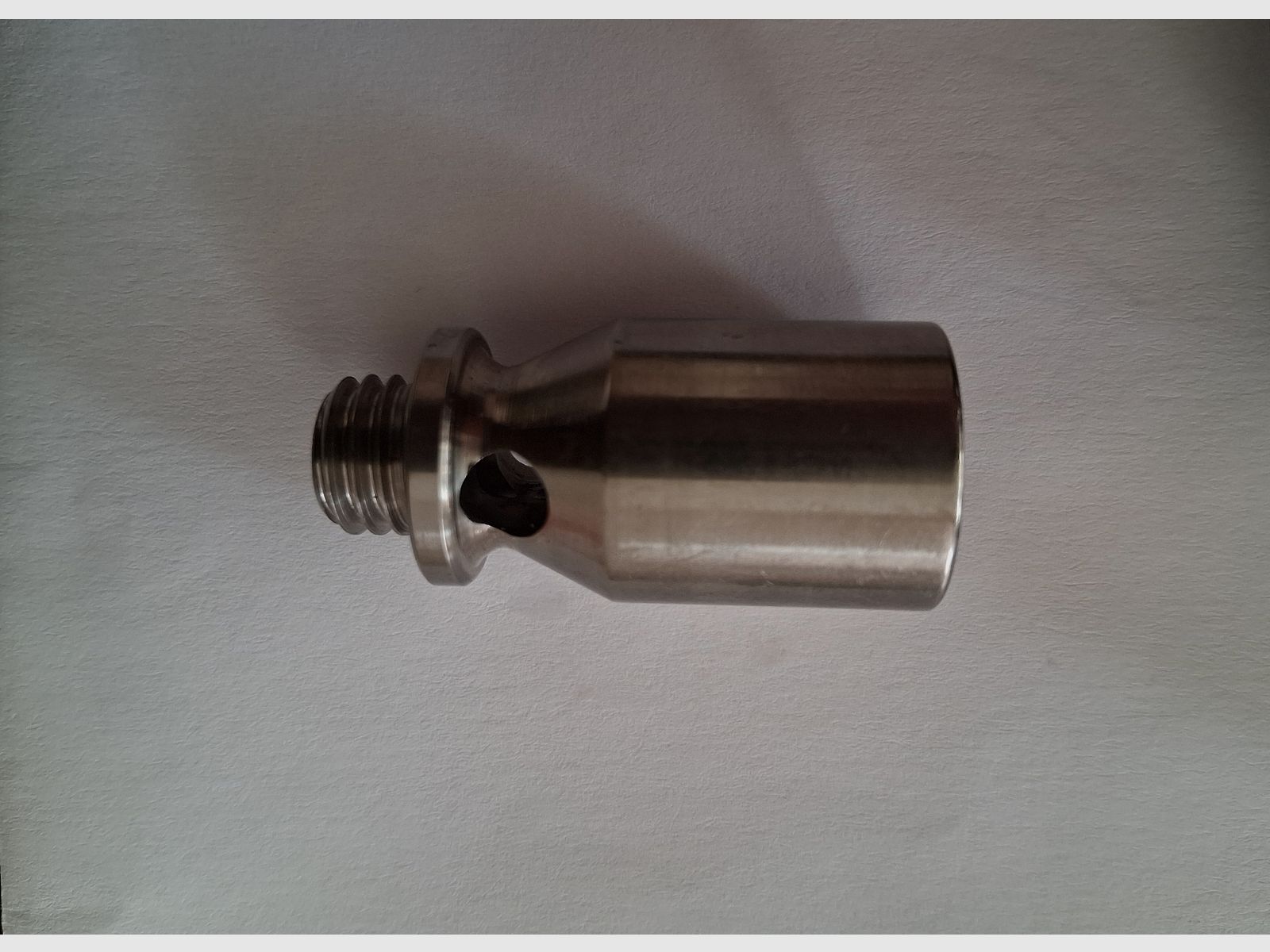 Edelstahl Zusatzlauf Abschussbecher für Geco P35 (neuwertig)