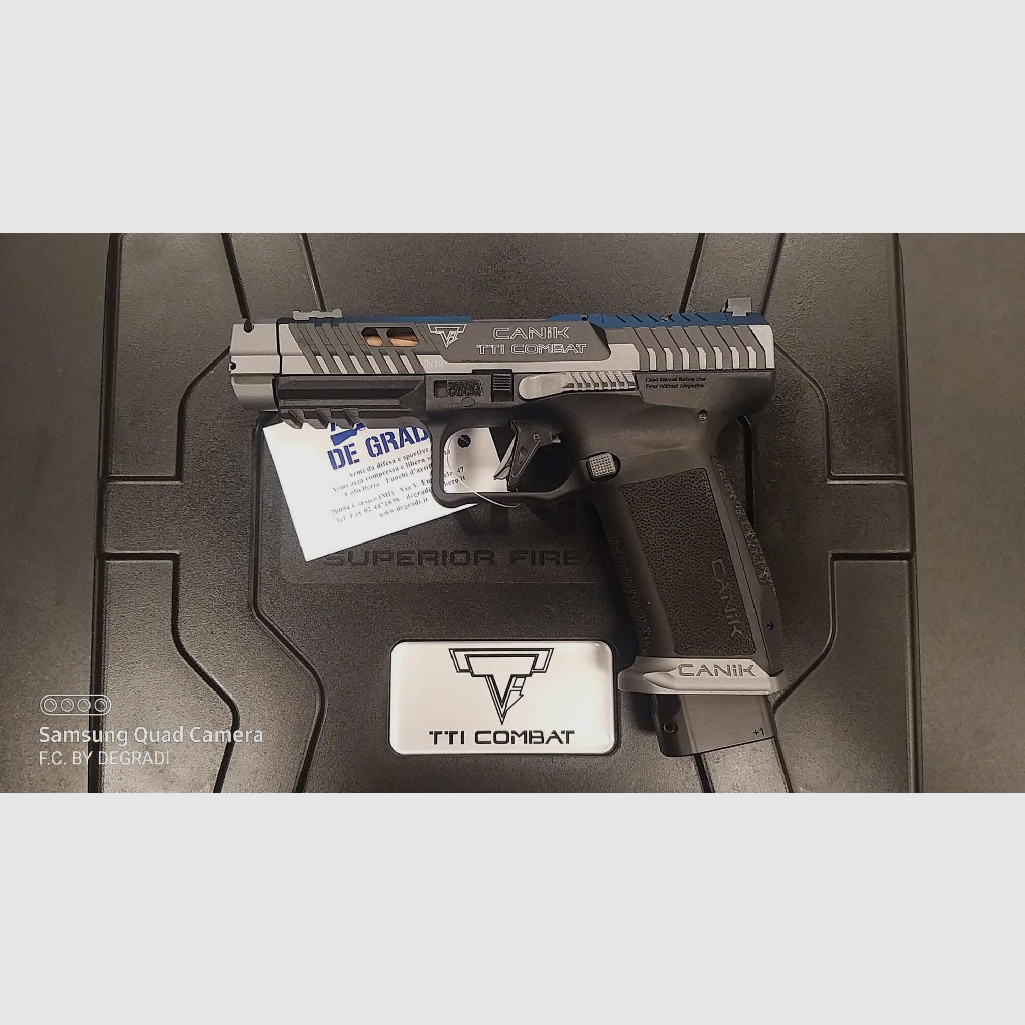CANIK TTi COMBAT TARAN TACTICAL SMOKE 9X19 JAK NOWY, zdjęcie 1 z 5