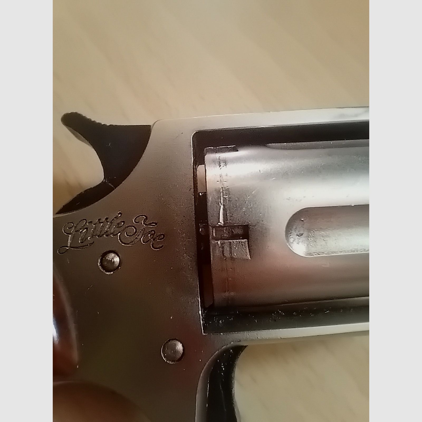 Schreckschuss-Revolver Röhm Little Joe in .22mm knall, vernickelt, Versand frei