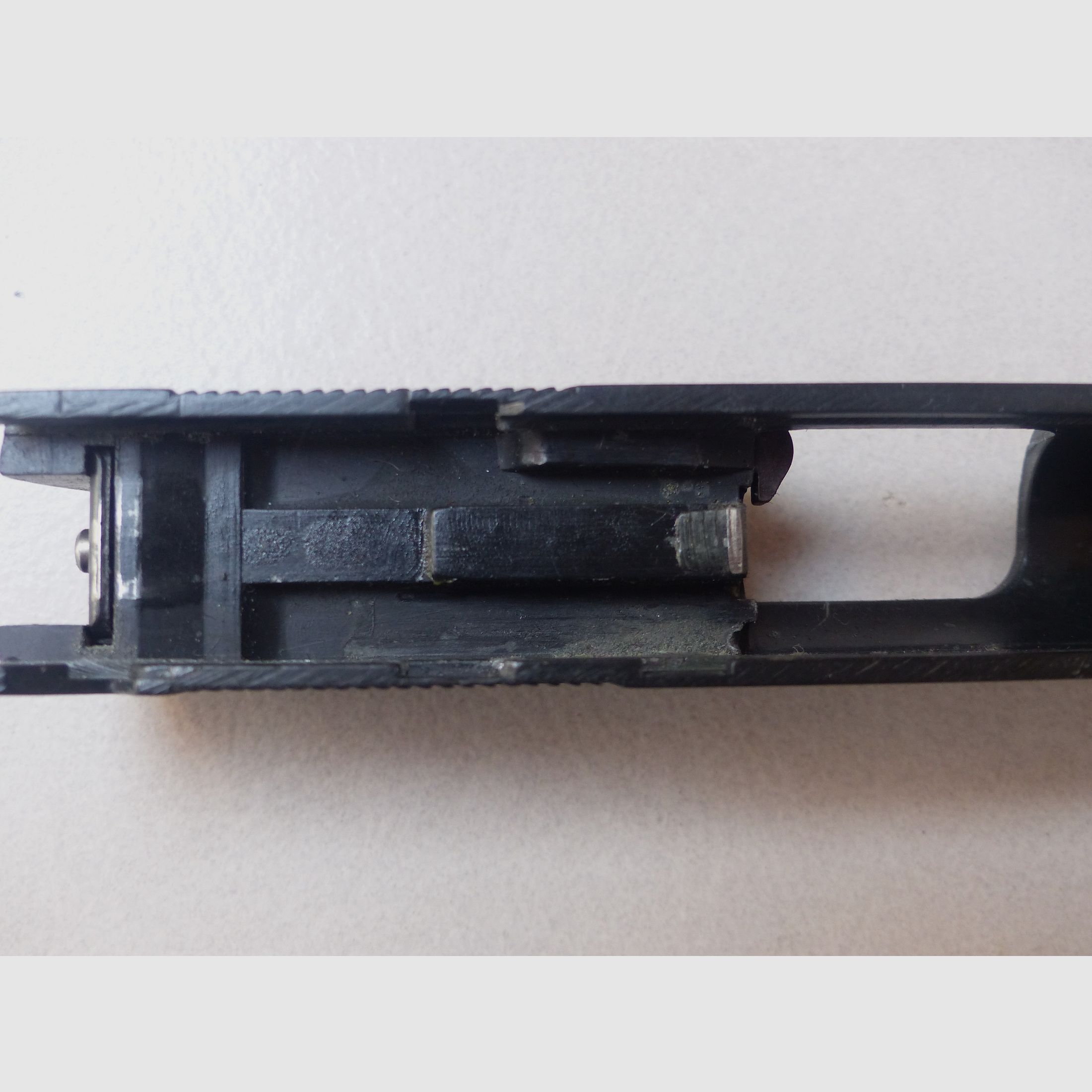 RECK COMMANDER (small 1911) Cal. 8mm k West Germany with magazine, blank firing adapter A, wooden grip panel