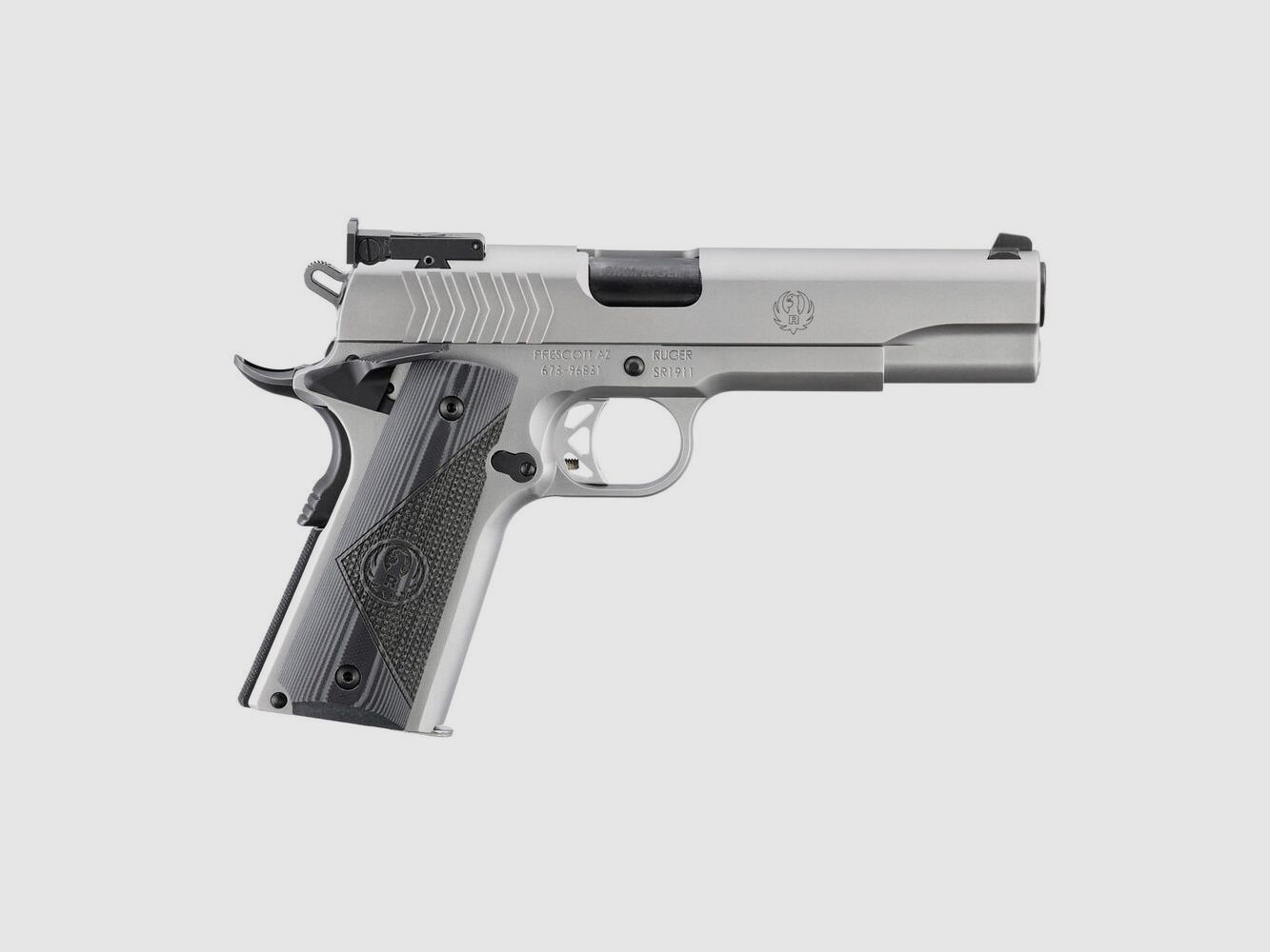 Ruger SR1911 TARGET 9MM LUGER 5"/12,7CM LAAG-GLANS RVS
