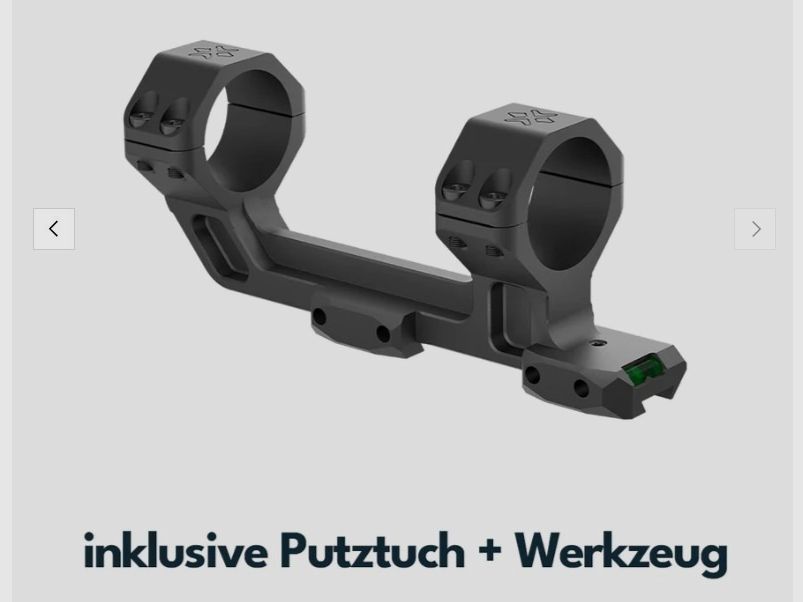 Vector Optics SCACD-25 Blockmontage mit eingebauter Wasserwaage, Neigungswinkelanzeige für 11mm Schiene