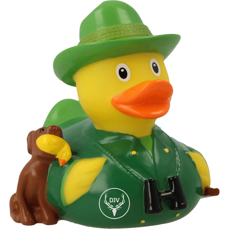 Pato de goma Lilalu "Cazador"