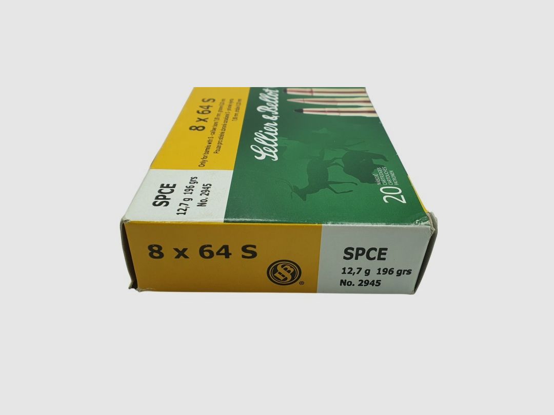DESTO AMMO - PACKUNG MIT 20 PATRONEN SELLIER BELLOT CAL.8x64S SPCE 196GR, Bild 1 von 4