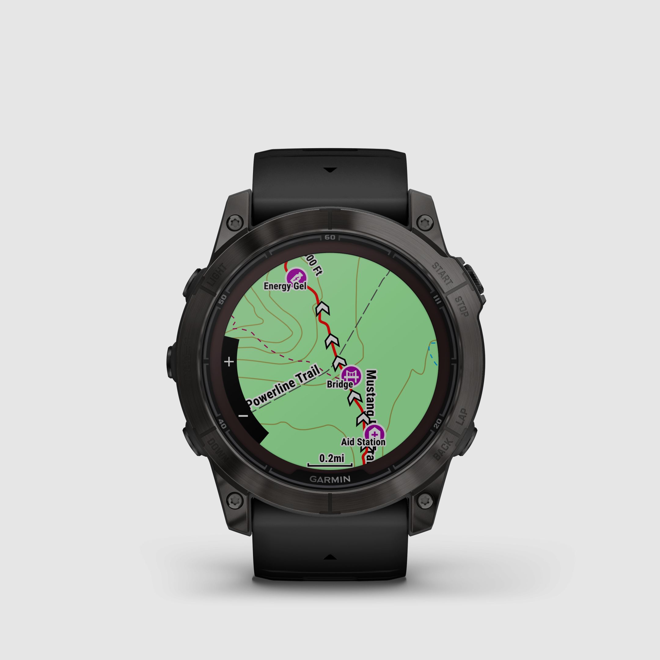 Garmin fēnix® 7X Pro – Edición Sapphire Solar, Negro/Gris Carbón Titanio con correa de silicona QuickFit® de 26 mm