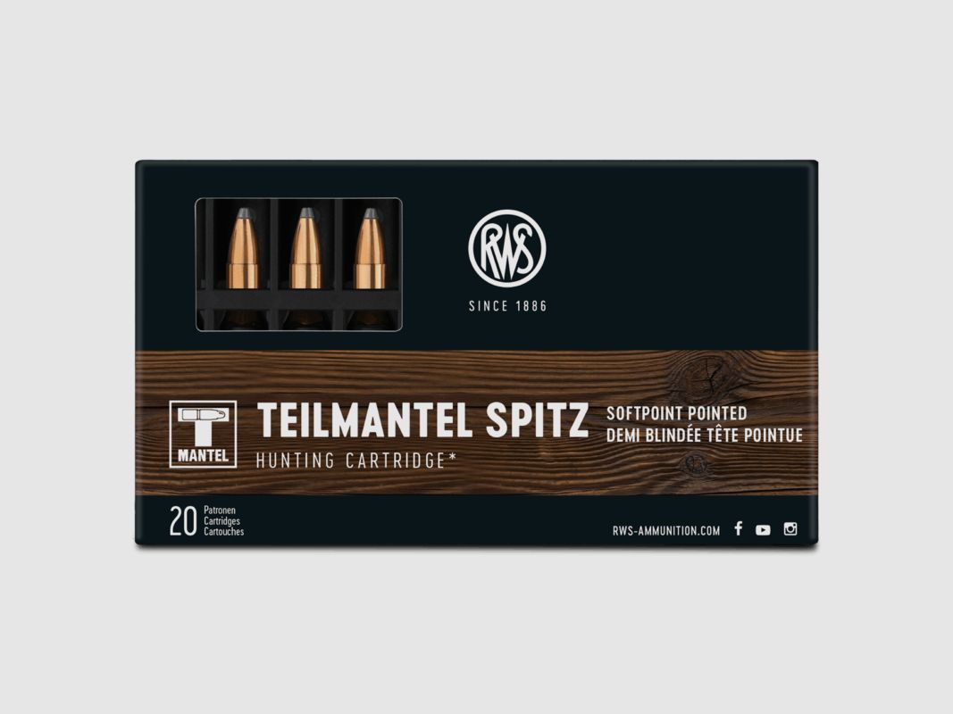 RWS Patronen - 222 Rem TMS - 3,24g