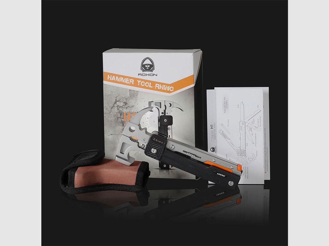 ZANGE/MESSER – ROXON – HAMMER TOOL RHINO H1 17 IN ONE, Bild 7 von 7