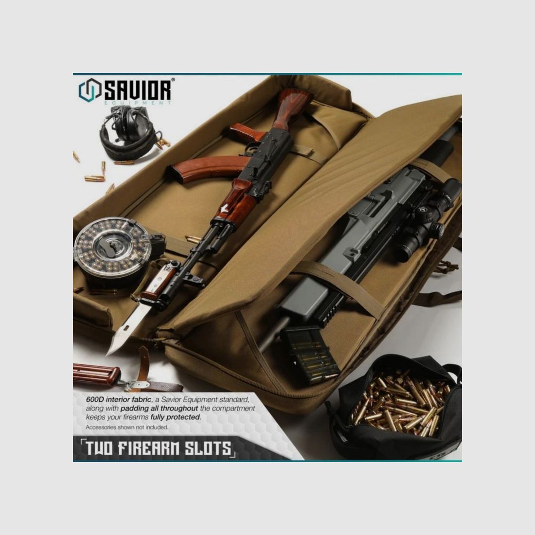 Savior – Borsa doppia per fucili 36" Tan, immagine 2 di 3