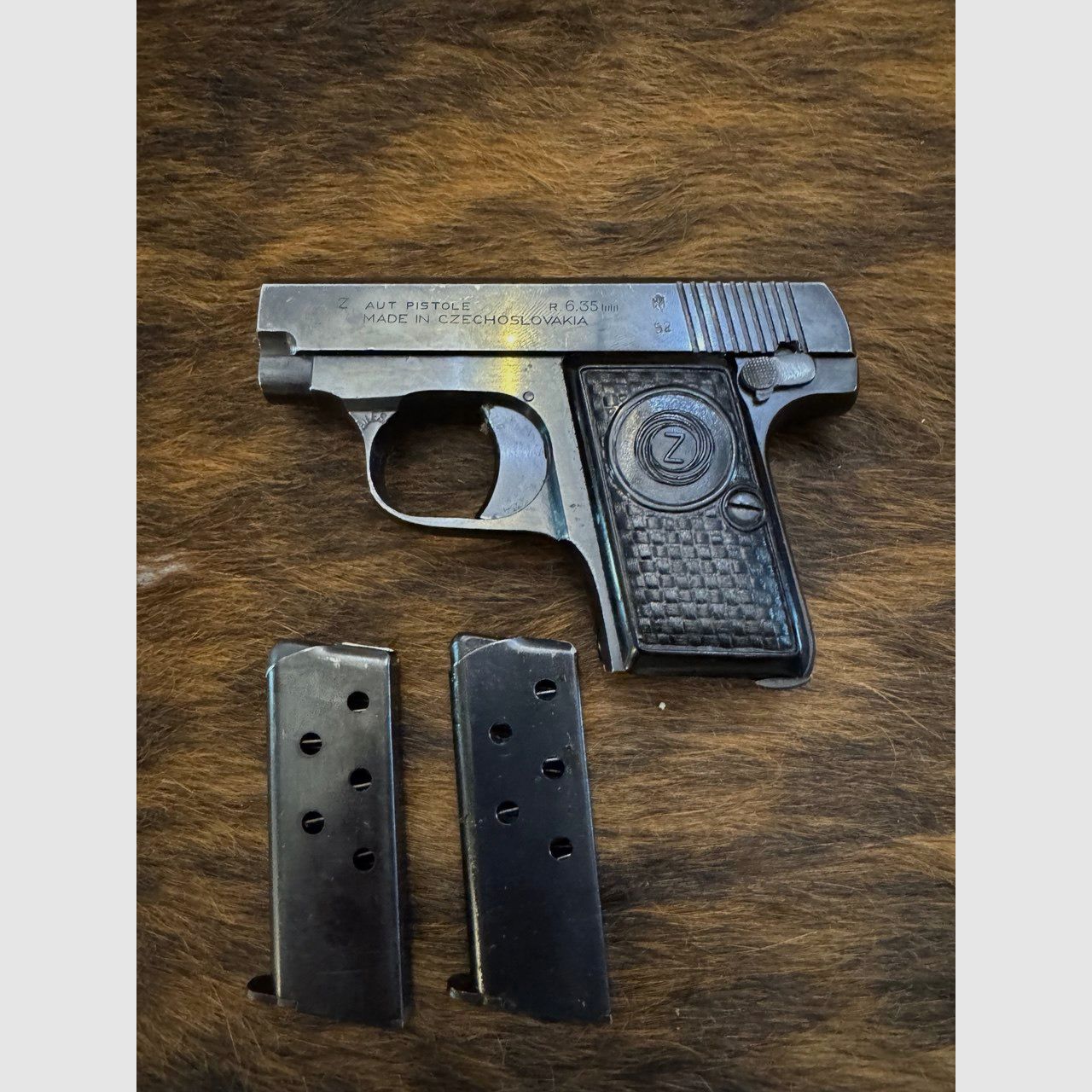 Pistool, Brünner Duo „Z“, 6,35 mm (Browning .25 ACP), zakpistool / vestzakpistool, afbeelding 2 van 4